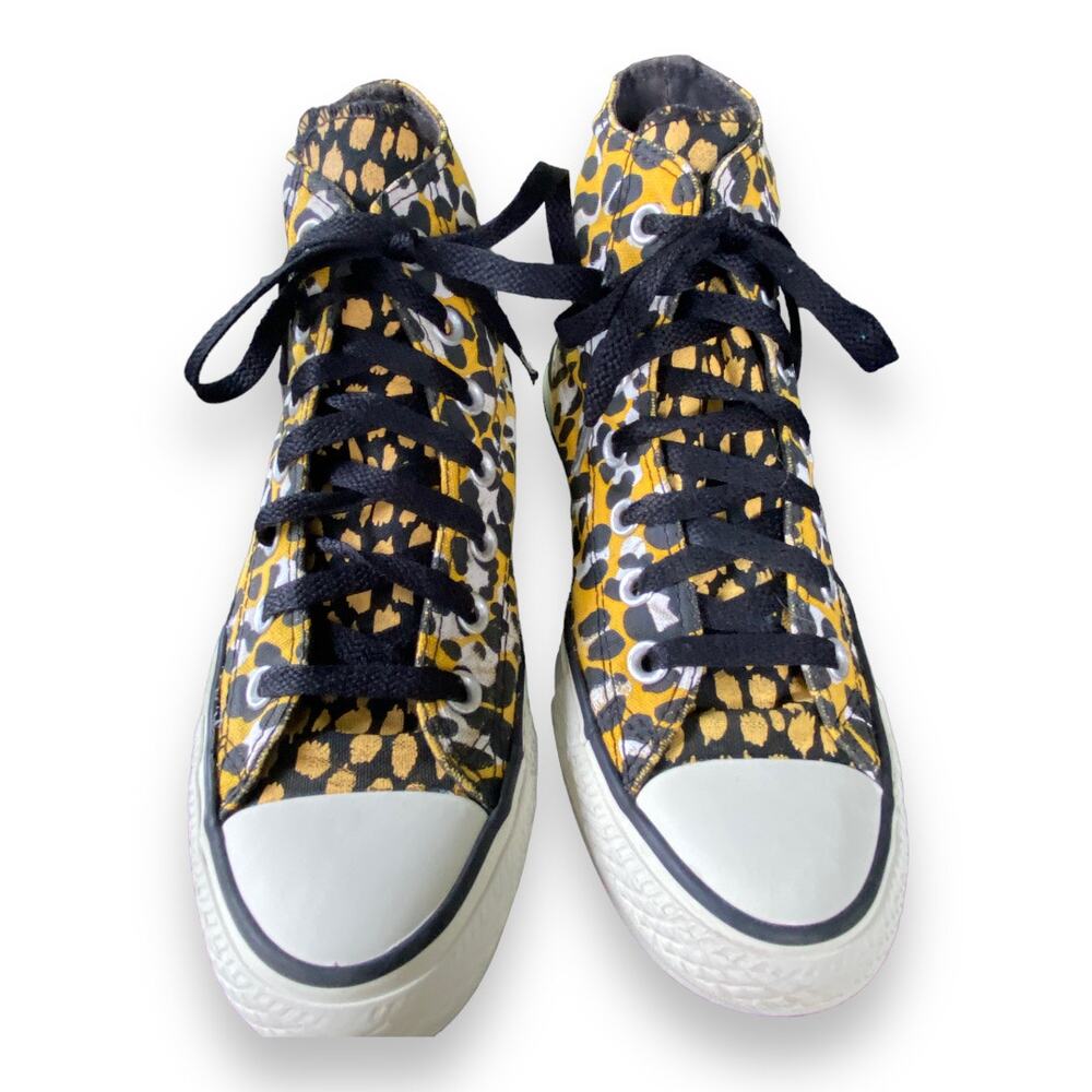 Converse Chuck Taylor high top cheetah Sneaker Wm Size 6 - Picture 9 of 9
